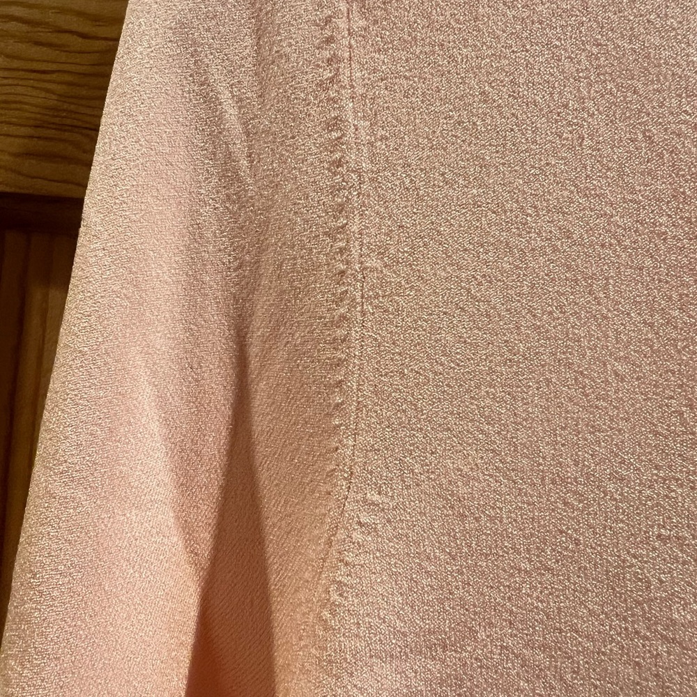 Linda Allard Ellen Tracey V-Neck Sweater - Soft Peach ~ 3/4 Sleeves ~ Exvellent - Picture 4 of 8
